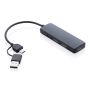 Port USB RCS en plastique recyclé à double entrée