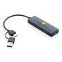 Port USB RCS en plastique recyclé à double entrée