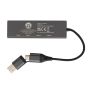 Hub Terra en aluminium recyclé RCS avec 3 ports USB