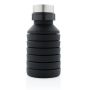 Bouteille en silicone pliable anti-goutte avec couvercle