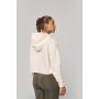 Sweat-shirt « crop » à capuche pour femme