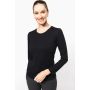 T-shirt Supima® à col rond et manches longues pour femme