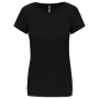 T-shirt femme à col rond et manches courtes