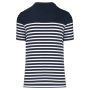 T-shirt style marin biologique à col rond pour homme
