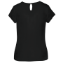 Blouse femme en crêpe à manches courtes