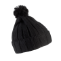 Bonnet à pompon avec revers