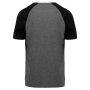 T-shirt bicolore en tissu mélangé pour adulte, spécial sport