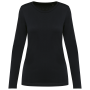 T-shirt Supima® à col rond et manches longues pour femme