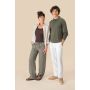 Pantalon en lin aspect délavé pour femme