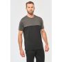 T-shirt bicolore éco-responsable à manches courtes unisexe