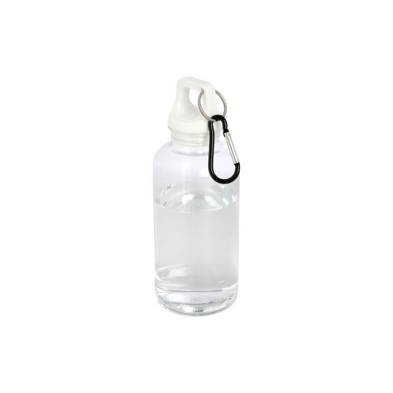 Gourde en aluminium recyclé certifiée RCS de 400 ml avec mousqueton "Oregon"