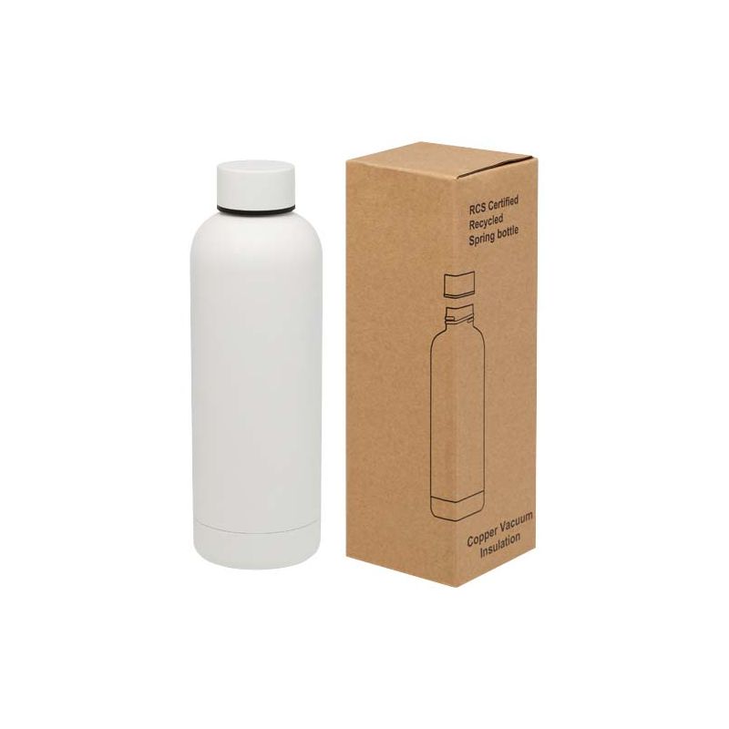 Bouteille isotherme sous vide en acier inoxydable recyclé certifié RCS 500 ml « Spring »