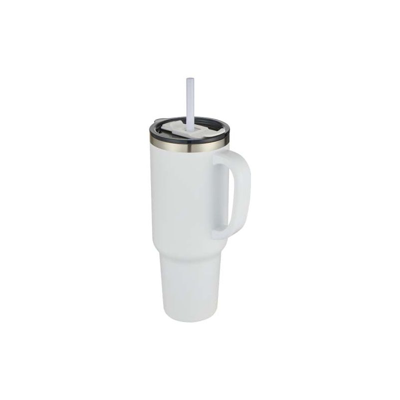 Gobelet isotherme à double paroi en cuivre certifié RCS avec paille, 1200 ml "Sydney"