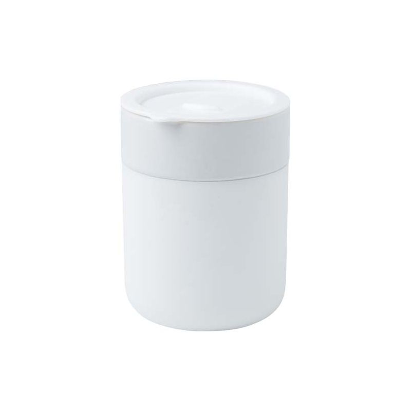 Gobelet isotherme en céramique de 330 ml avec étui en silicone et couvercle en plastique "Java"