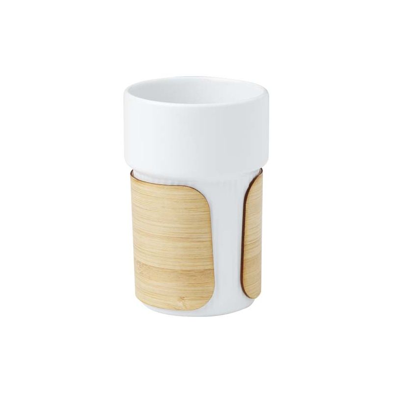 Gobelet isotherme avec coque en bambou 340 ml "Fika"