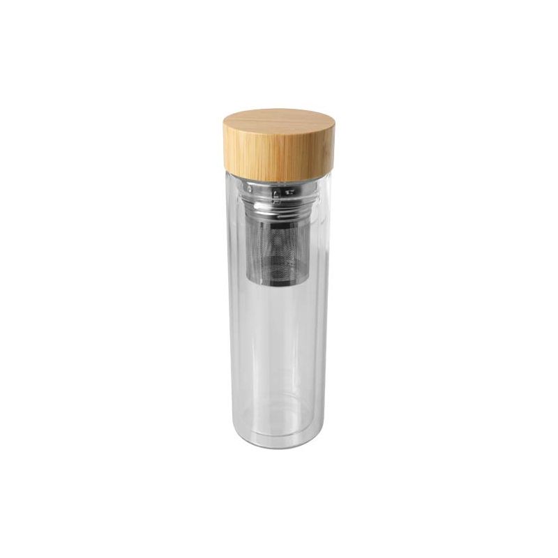 Infuseur en verre borosilicate de 400 ml avec couvercle en bambou "Bailey"