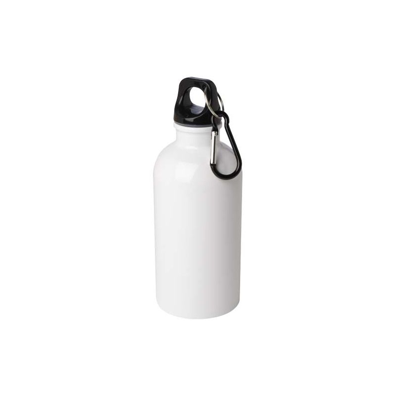 Gourde en acier inoxydable à simple paroi de 400 ml certifiée RCS avec mousqueton "Oregon"