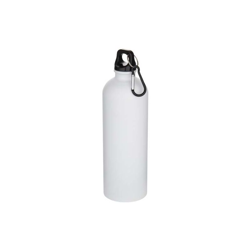 Gourde en acier inoxydable finition mate simple paroi certifiée RCS 750 ml avec mousqueton "Oregon"