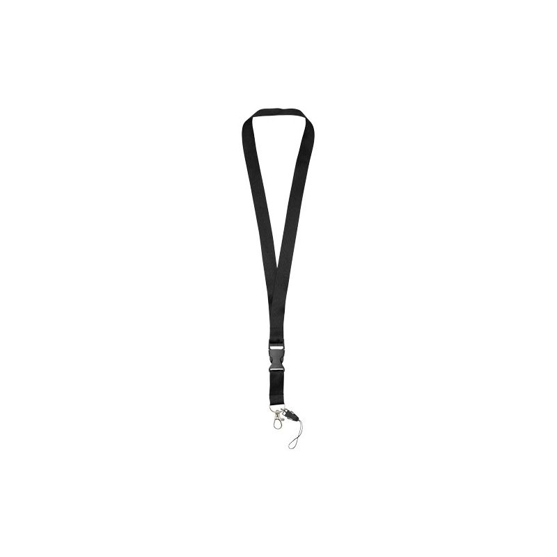 Tour de cou avec boucle détachable et support pour téléphone portable "Sagan"