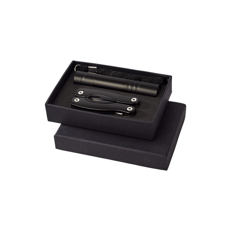 Ensemble de couteau multifonction et lampe torche LED "Scout"