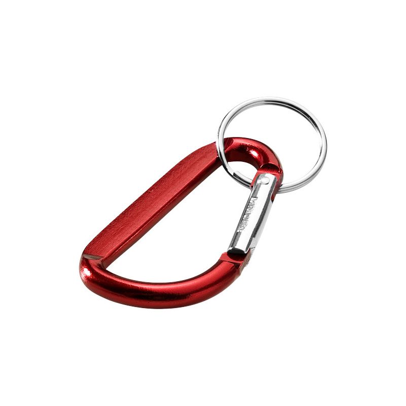 Porte-clés avec mousqueton en aluminium recyclé RCS "Timor"