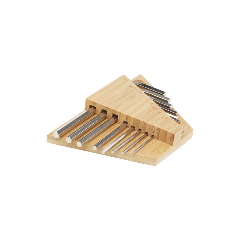 Ensemble d’outils avec clés hexagonales en bambou « Allen »