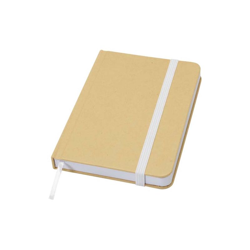 Bloc-notes à couverture rigide A6 recyclé avec pages blanches "Reed"