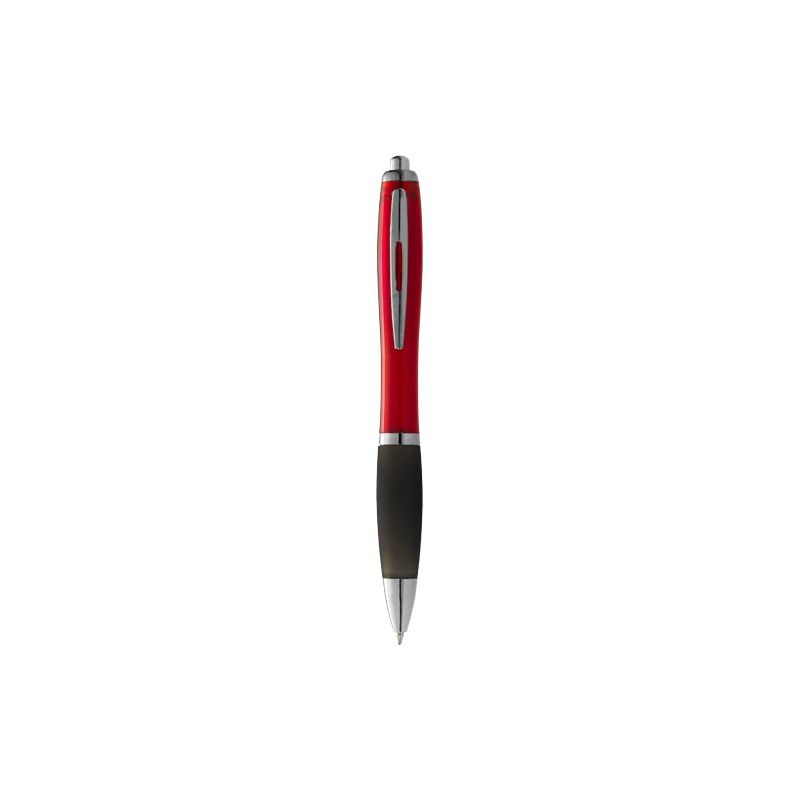 Stylo avec corps coloré et prise noire "Nash" (encre noire)