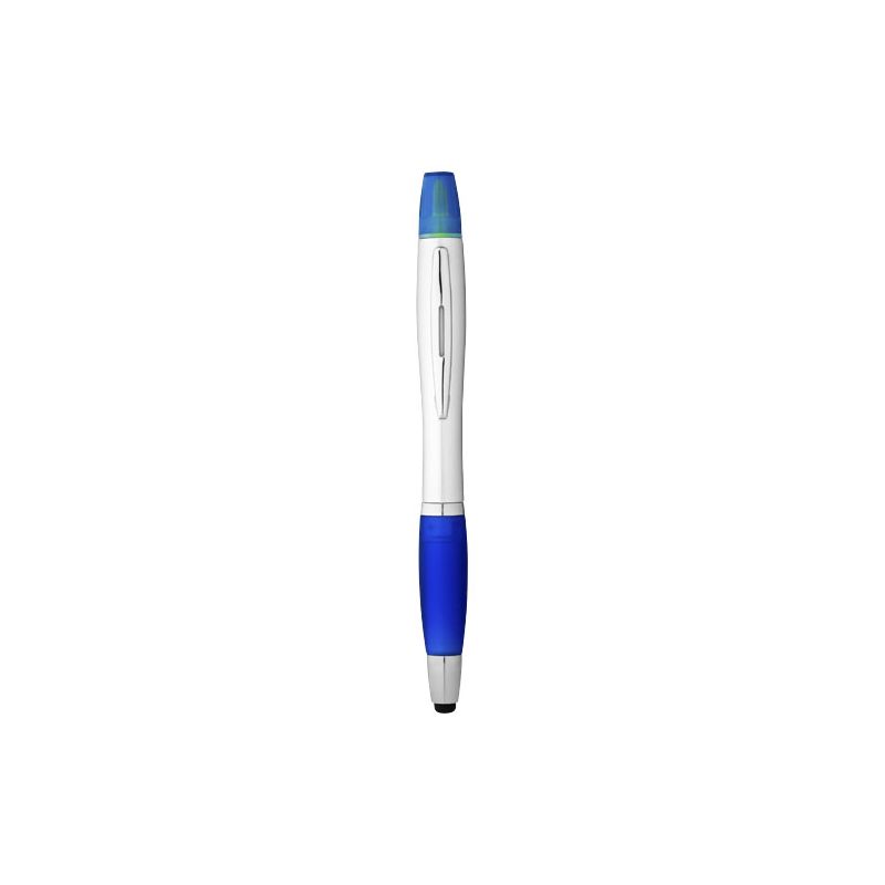 Stylo bille avec surligneur et stylet "Nash" (encre noire)