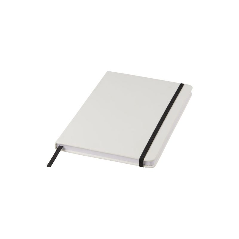 Bloc-notes blanc A5 avec bande colorée "Spectrum"