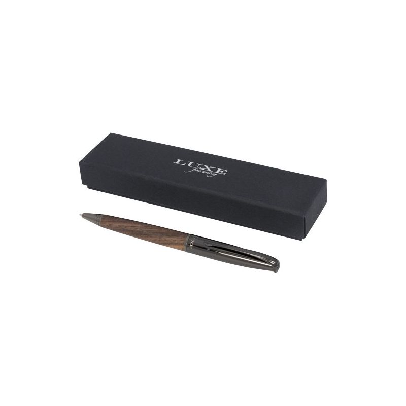 Stylo à bille avec corps en bois "Loure" (encre noire)