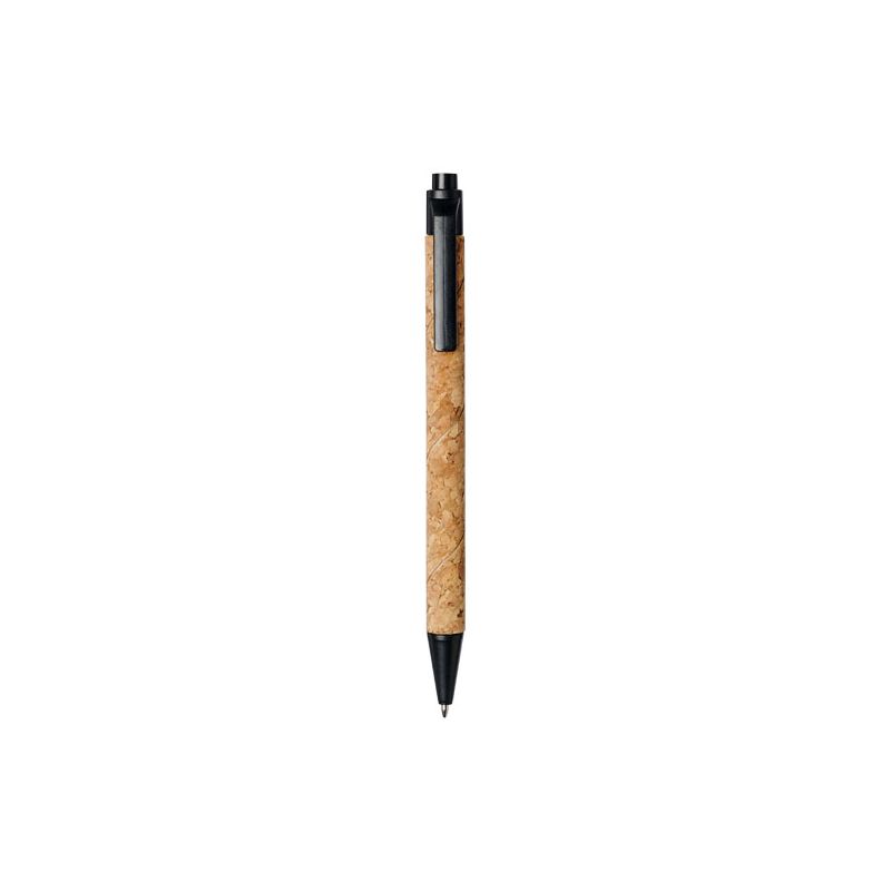 Stylo à bille en liège et paille de blé "Midar" (encre noire)