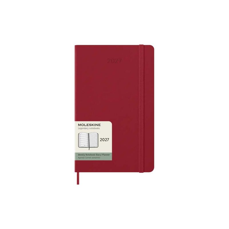Agenda hebdomadaire &agrave; couverture rigide L pour 12 mois Moleskine