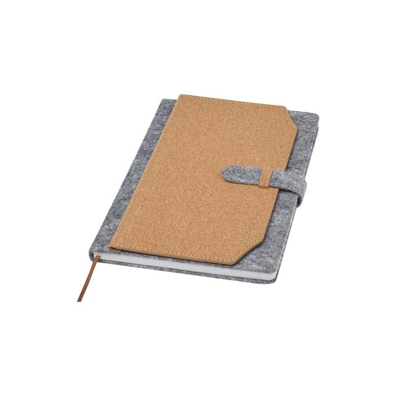 Carnet A5 en feutre et liège recyclés "Viviana"