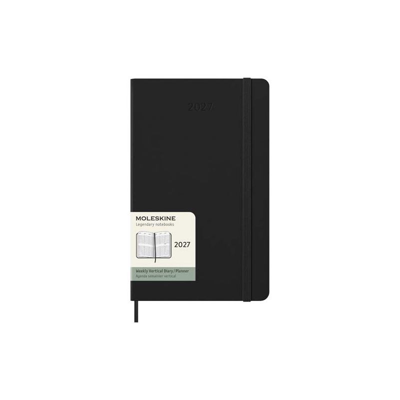 Agenda verticale &agrave; couverture rigide L pour 12 mois Moleskine