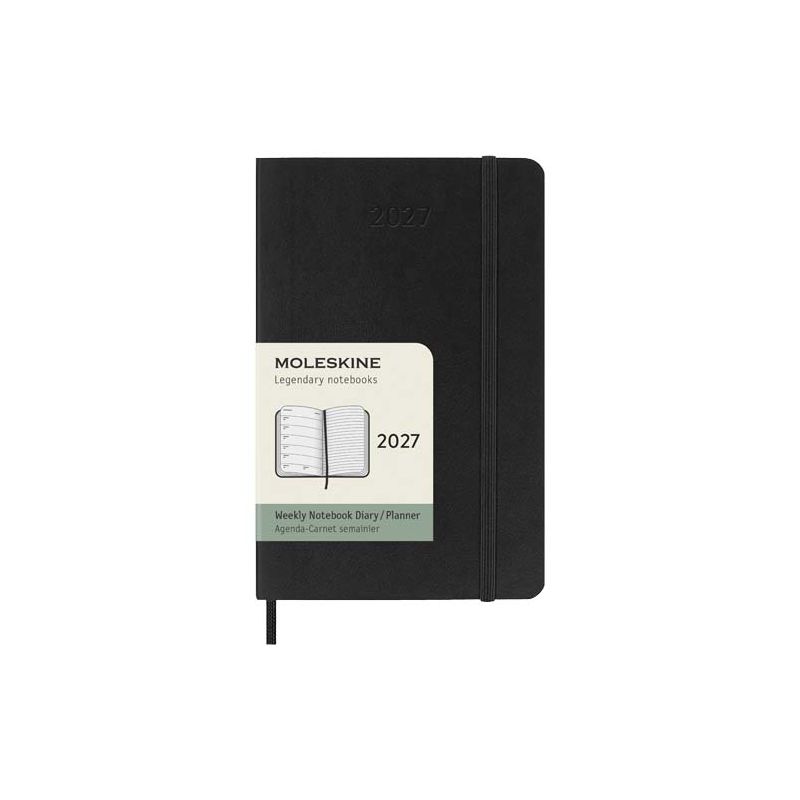Agenda hebdomadaire de poche &agrave; couverture souple pour 12 mois Moleskine