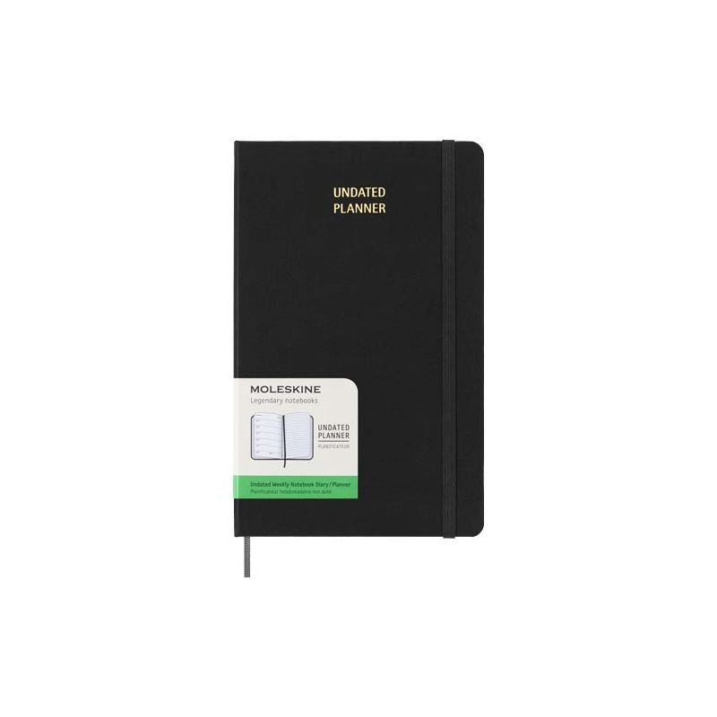Agenda hebdomadaire L &agrave; couverture rigide sans dates Moleskine