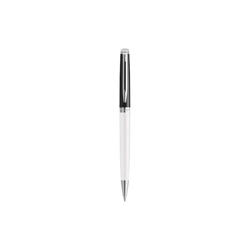 Stylo-bille à blocs de couleur avec finition palladium "Hémisphère" (encre bleue)