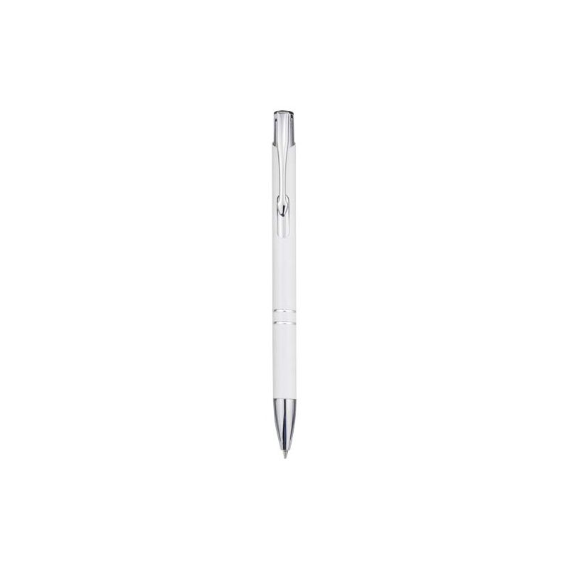 Stylo à bille en aluminium recyclé "Moneta" (encre bleue)