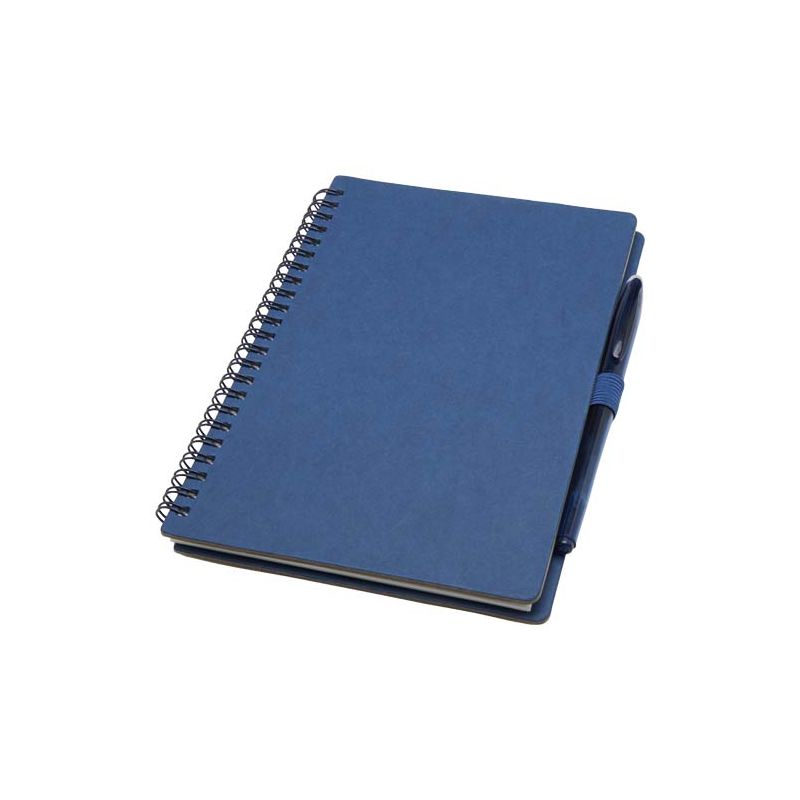 Ensemble bloc-notes à couverture rigide et stylo réutilisable « Slate » (encre noire)