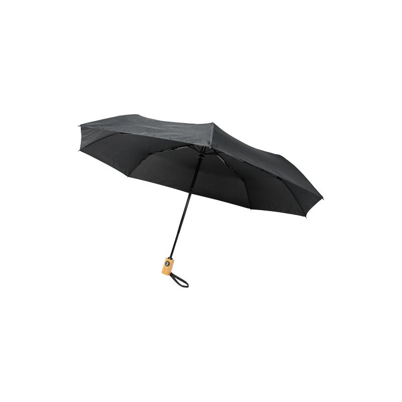 Parapluie pliant automatique 21" en PET recyclé "Bo"