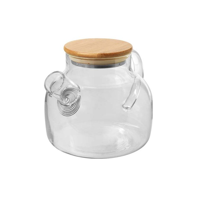 Théière avec filtre et couvercle en bambou "Zen"