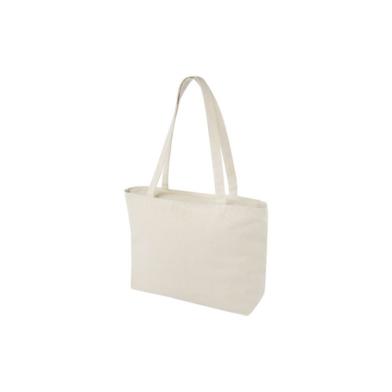 Sacs Tote en coton 320 g/m² avec fermeture "Ningbo"