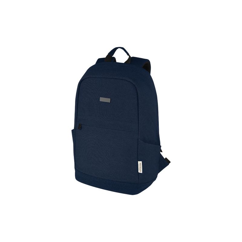 Sac à dos pour ordinateur portable antivol en toile recyclée 15,6" GRS 18L « Joey »