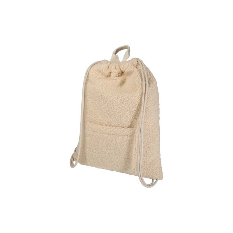 Sac à cordon en sherpa recyclé GRS de 9 L "Bear"