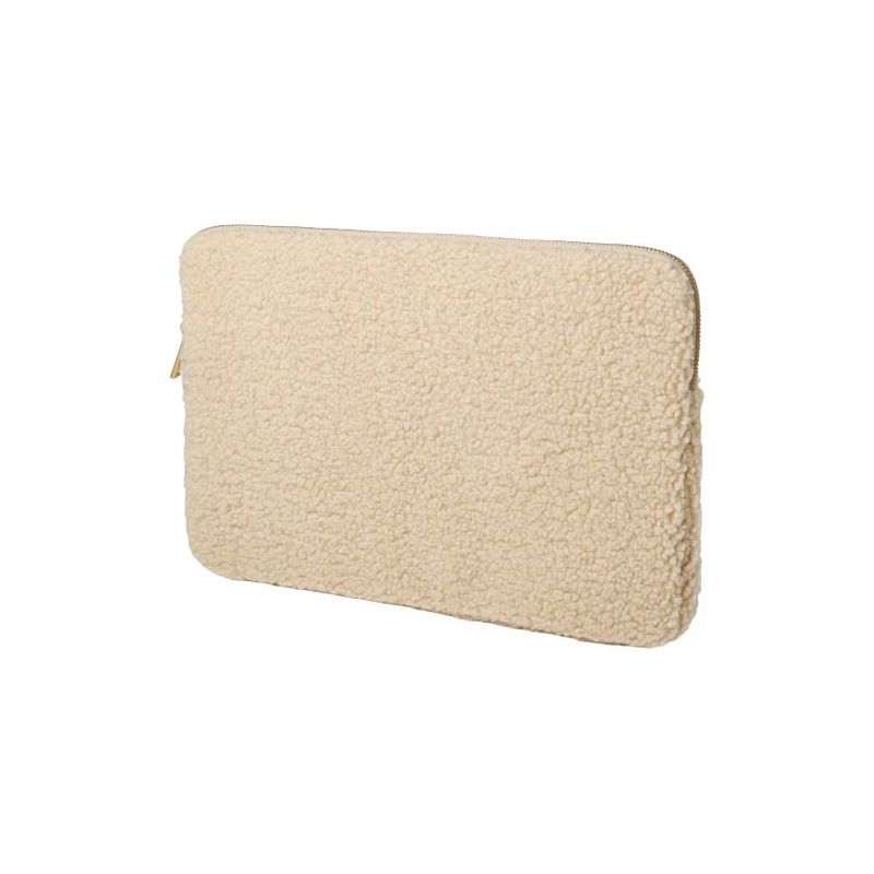Sacoche pour ordinateur portable en sherpa recyclé GRS 13'' et 2 L « Bear »
