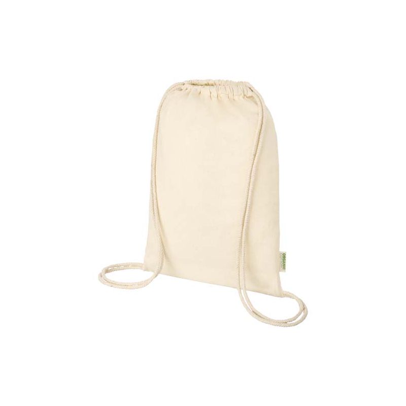 Sac de 5 L avec cordons en matière biologique et OCS 100 g/m² "Odisha"