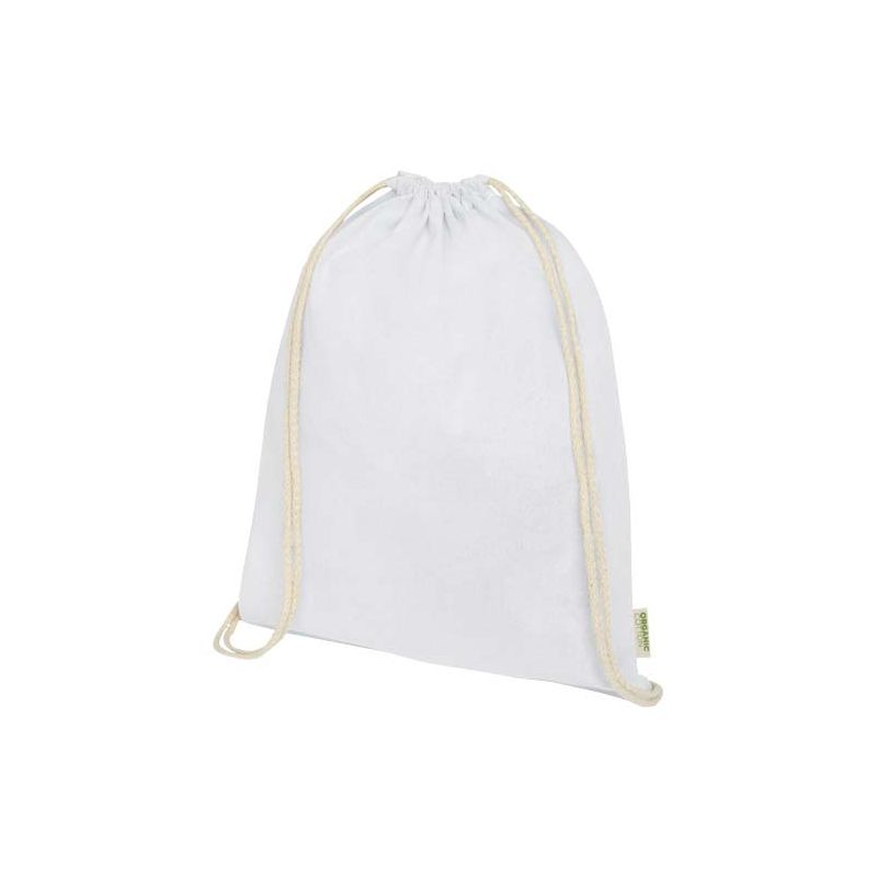 Sac de 5 L avec cordons en matériau de production biologique et OCS de 140 g/m² "Odisha"