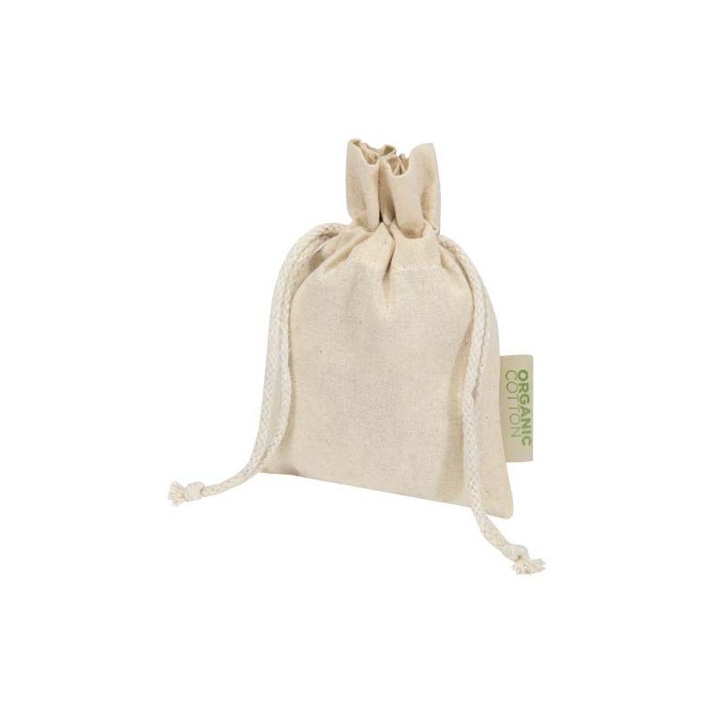 Sac cadeau en matière de production biologique OCS de 140 g/m² - 15 x 10 cm "Odisha"