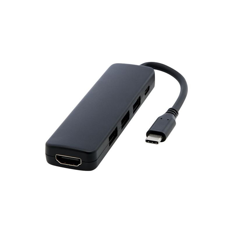 Adaptateur multimédia en plastique recyclé RCS USB 2.0-3.0 avec port HDMI "Loop"